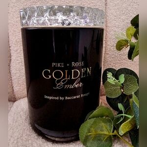 Pike+Rose GOLDEN Ember Candle: Inspired by Baccarat Rouge